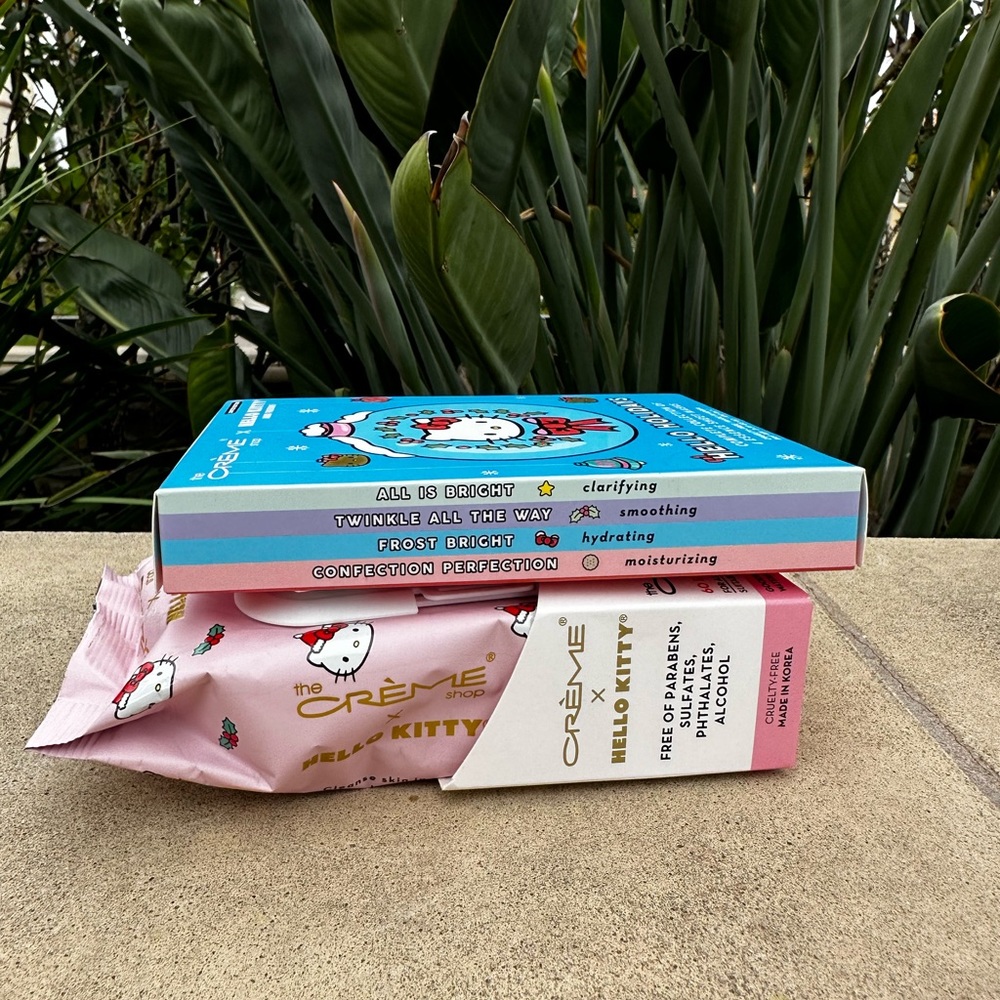 Hello Kitty Crème shop complete cleansing towelettes wipes mask Christmas - Picture 6 of 6